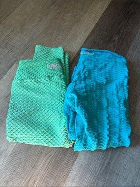 Booty by Brabants Mint & Teal Textured Leggings